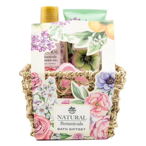 Cesta Mimbre Botánica De Rosas