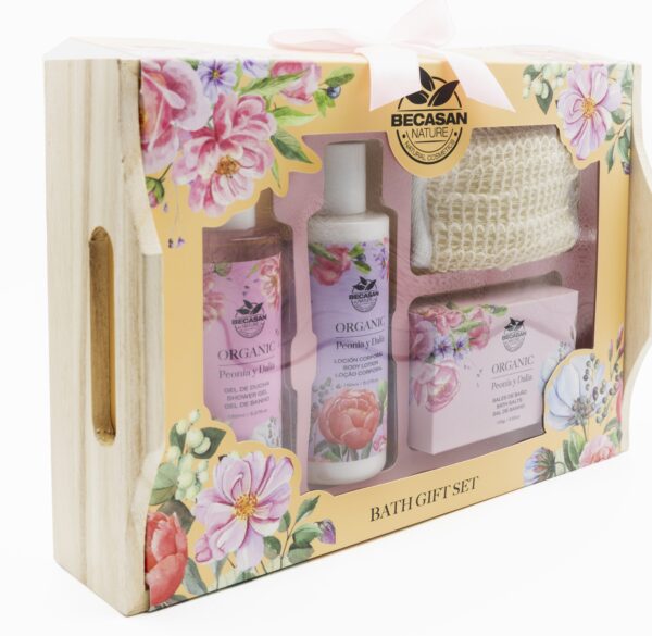 Bandeja de Madera Peonia y Dalia Morning Delight