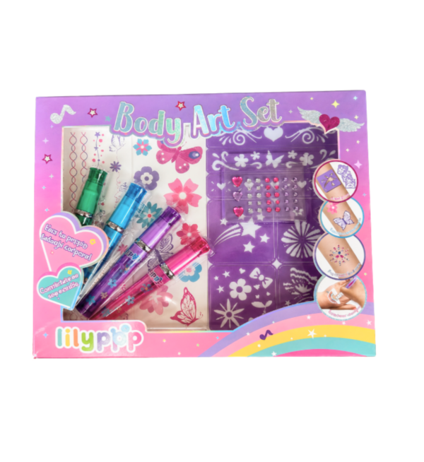 LilyPop Body Art Set – Kit de Tatuajes DIY